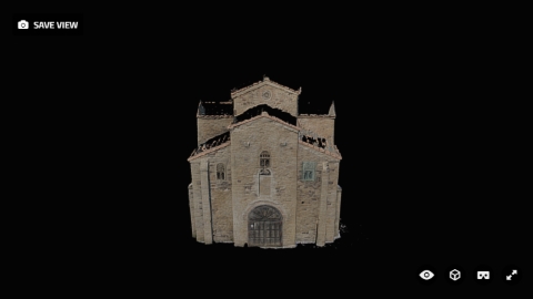 First draft of San Miguel de Lillo in Sketchfab